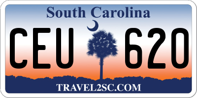 SC license plate CEU620