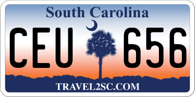 SC license plate CEU656