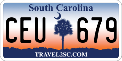 SC license plate CEU679
