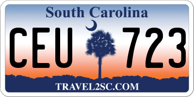 SC license plate CEU723