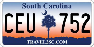 SC license plate CEU752
