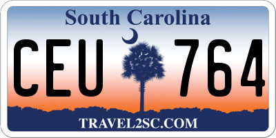 SC license plate CEU764