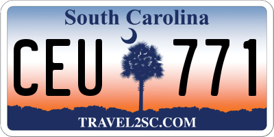 SC license plate CEU771