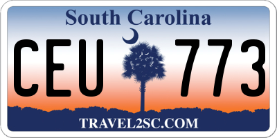 SC license plate CEU773