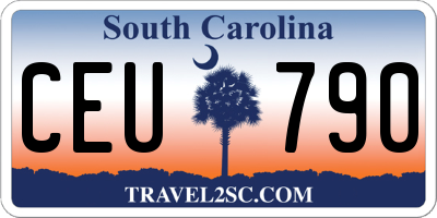 SC license plate CEU790