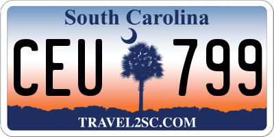 SC license plate CEU799