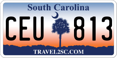 SC license plate CEU813