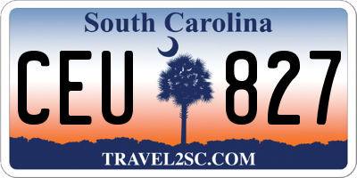 SC license plate CEU827