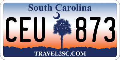 SC license plate CEU873