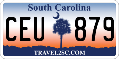 SC license plate CEU879