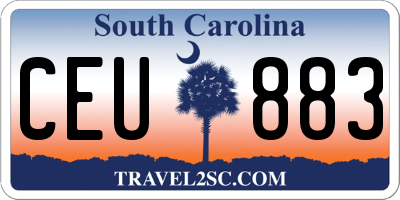 SC license plate CEU883