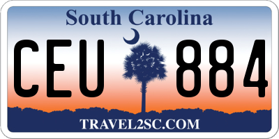 SC license plate CEU884