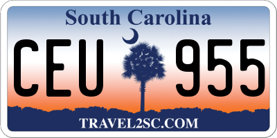 SC license plate CEU955