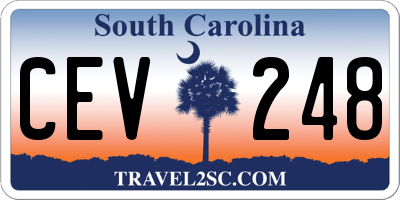 SC license plate CEV248