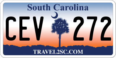 SC license plate CEV272
