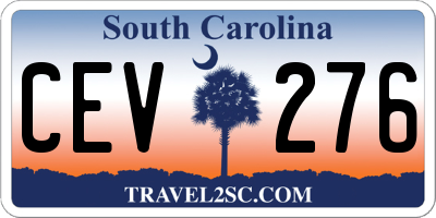 SC license plate CEV276