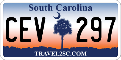 SC license plate CEV297