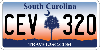 SC license plate CEV320