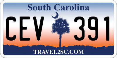 SC license plate CEV391