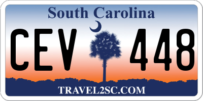 SC license plate CEV448