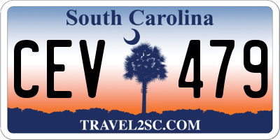 SC license plate CEV479