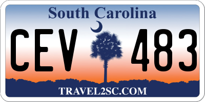 SC license plate CEV483