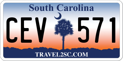 SC license plate CEV571