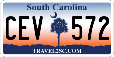 SC license plate CEV572
