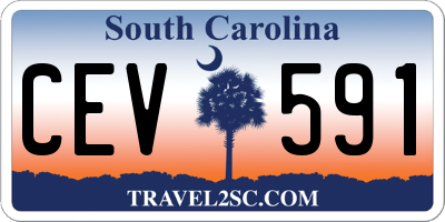 SC license plate CEV591