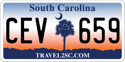SC license plate CEV659