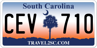 SC license plate CEV710