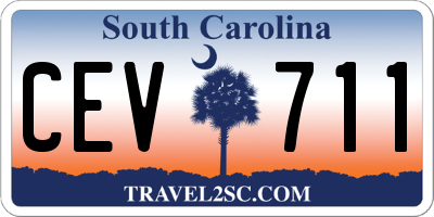 SC license plate CEV711