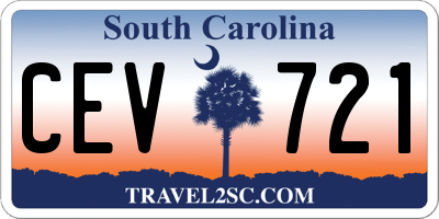SC license plate CEV721