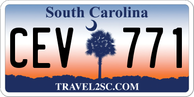 SC license plate CEV771