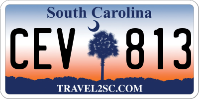 SC license plate CEV813