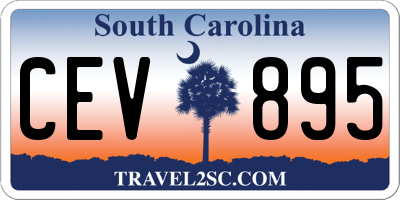 SC license plate CEV895