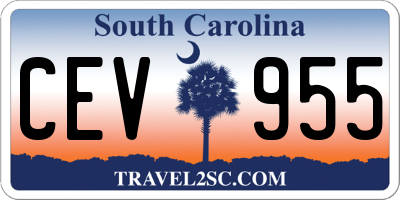 SC license plate CEV955