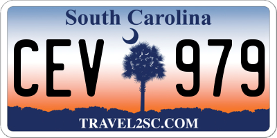 SC license plate CEV979