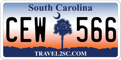 SC license plate CEW566