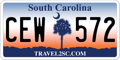 SC license plate CEW572