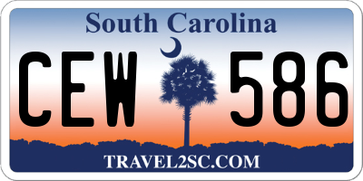 SC license plate CEW586