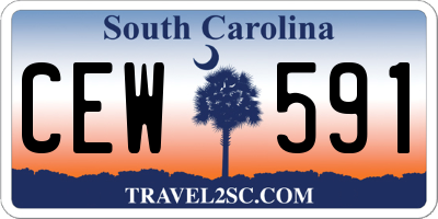 SC license plate CEW591