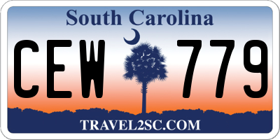 SC license plate CEW779