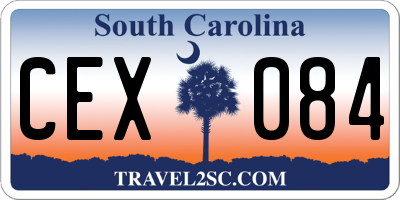 SC license plate CEX084