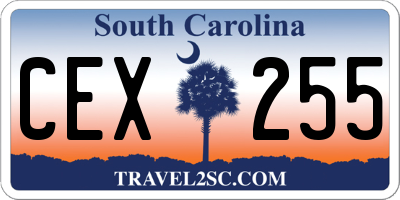 SC license plate CEX255