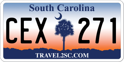 SC license plate CEX271
