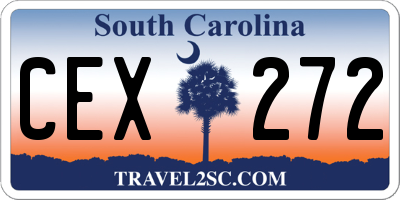 SC license plate CEX272