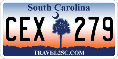 SC license plate CEX279