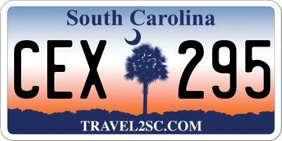 SC license plate CEX295