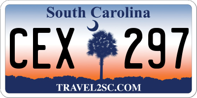 SC license plate CEX297
